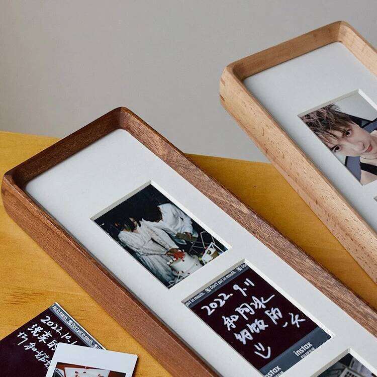 High-grade Photo Frame,Solid Wood Picture Frames,Display Stand for DIY Triptych,Quadruple Multi-piece Couple Wedding Photos,Lift H260306