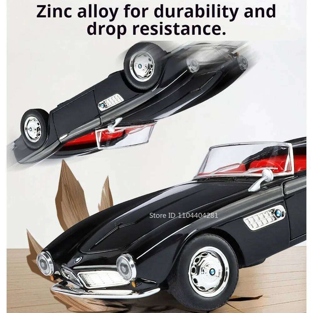 1:24 507 M3 Miniature Model Diecast Alloy Toys Sports Car Doors Opened with Sound Light Pull Back Vehice Decorative Collectibles Z260306