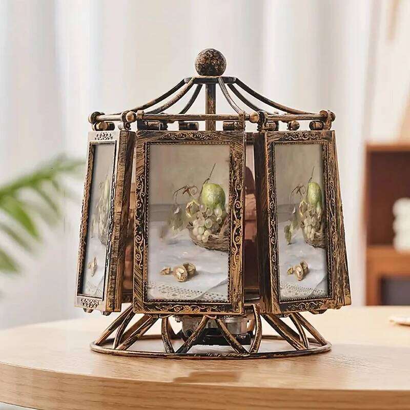 4/5 Inch Photo Wedding Picture Frame Vintage Decoration Home Ornaments Living Room Desk Office Windmill Carousel Frames H260306