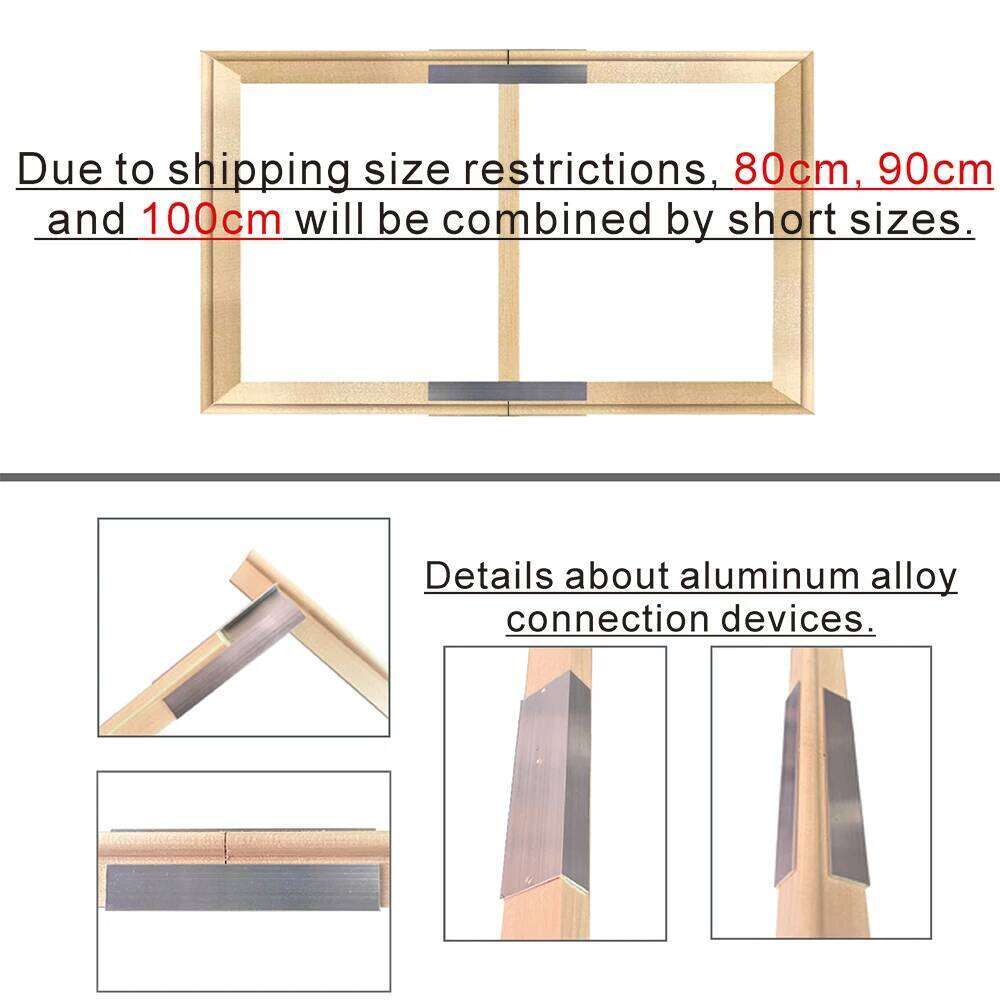 Factory Natural Wooden For Canvas Diamond Painting Picture Poster Wall Frame Home Decor H260306