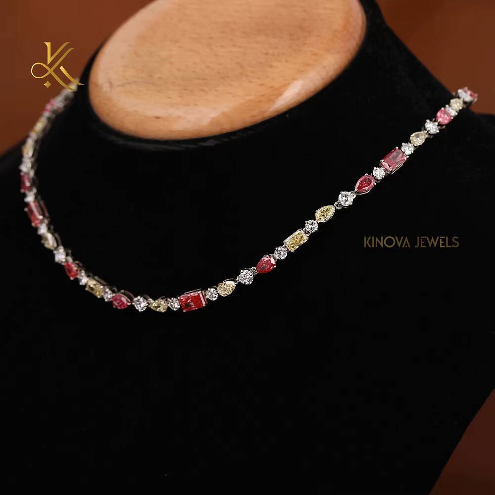 Iconic Hip Hop Neck Chain Designed With Shimmering Moissanite Diamonds To Deliver Eye Catching Brightness And Distinctive