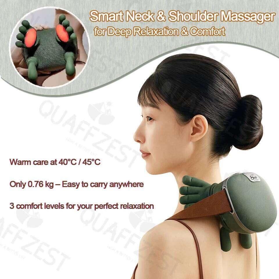 Bionic Finger Pressure Back and Shoulder Massager Electric Kneading Neck Deep Massage Muscle Relax 26Y0307