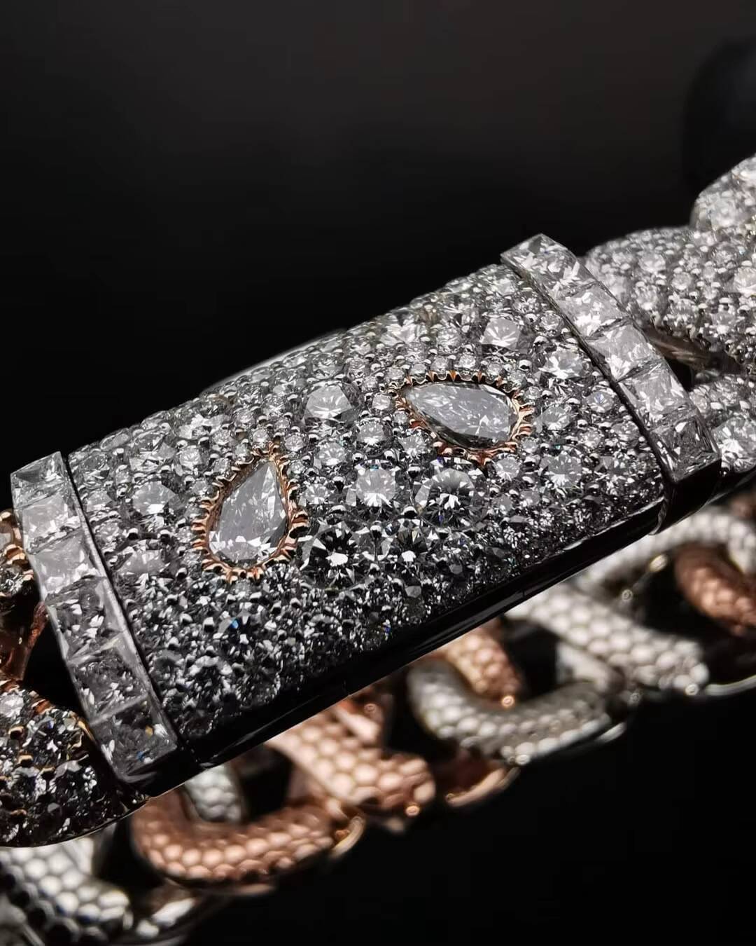 925 Silver Luxury Cuban Bracelet for Men 14mm Mosaic Setting Moissanite Iced Out Hip Hop Style Customizable Gift Jewelry