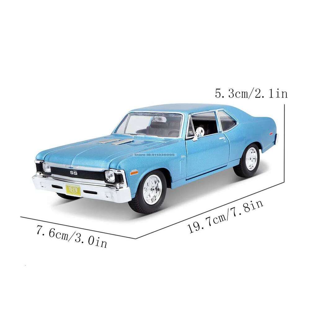 Maisto 1:24 1970 Chevrolet NOVA SS alloy car die-casting static precision model collection gift toy tide play Z260306
