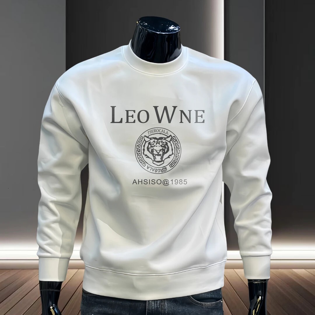 Luxury Brand Designer Clothes American Style Heavyweight Crew Neck Sweatshirt For Men, Autumn And Winter Trendy Brand, Cool And Versatile Men's F
