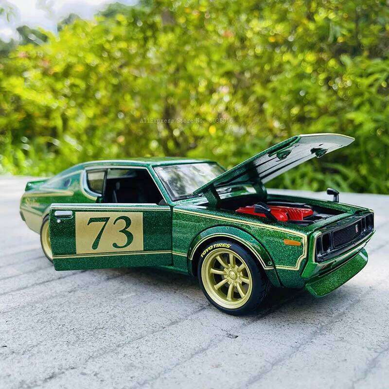 Maisto 1:24 1973 kpgc110 Nissan Skyline 2000 GT-R alloy car model handicraft decoration collection toy tool gift die-casting Z260307