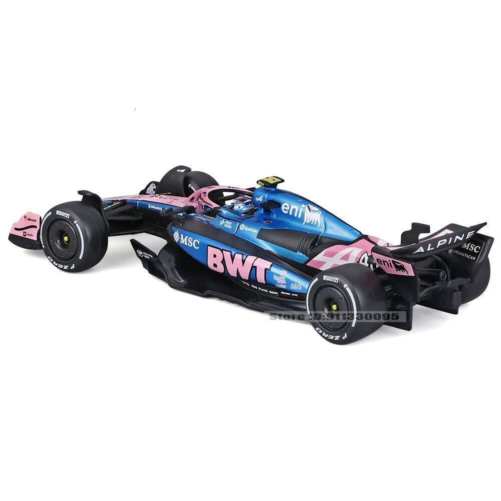 Bburago 1:43 2025 Visa Cash App RB F1 A525 10#Pierre Gasly 43#Franco Colapinto Alloy Car Die Cast Model Toy with acrylic box Z260306