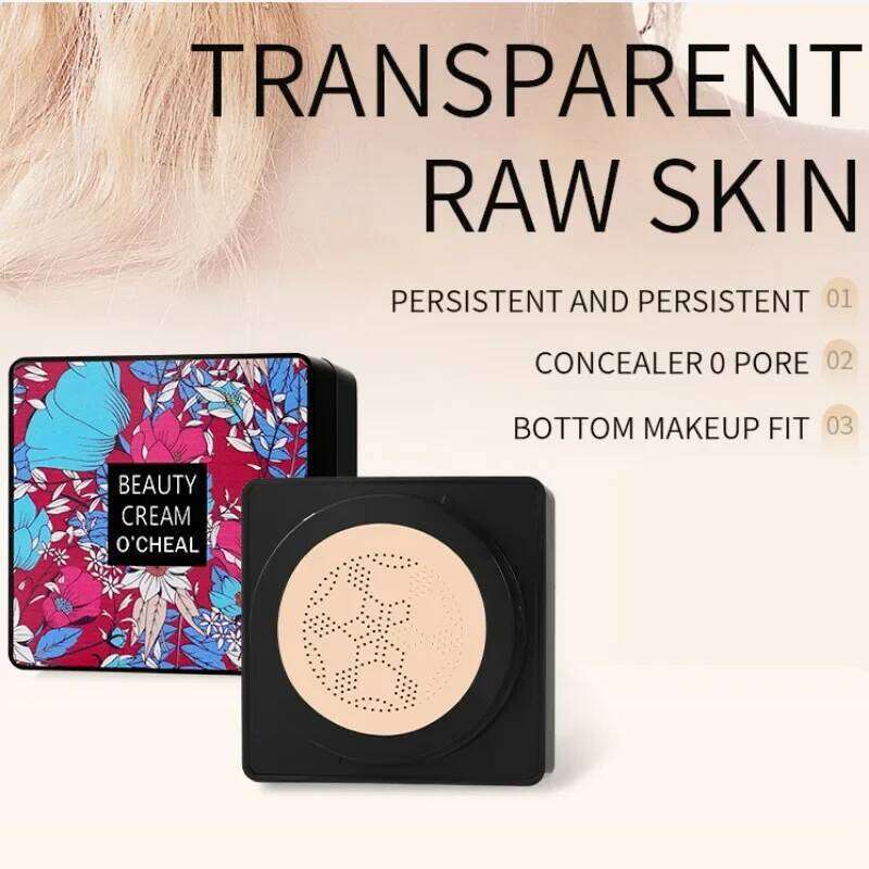 Magic Mushroom Head Air Cushion CC Waterproof Brighten Foundation Cream Women Base Makeup Face Korean Cosmetics 26L0306