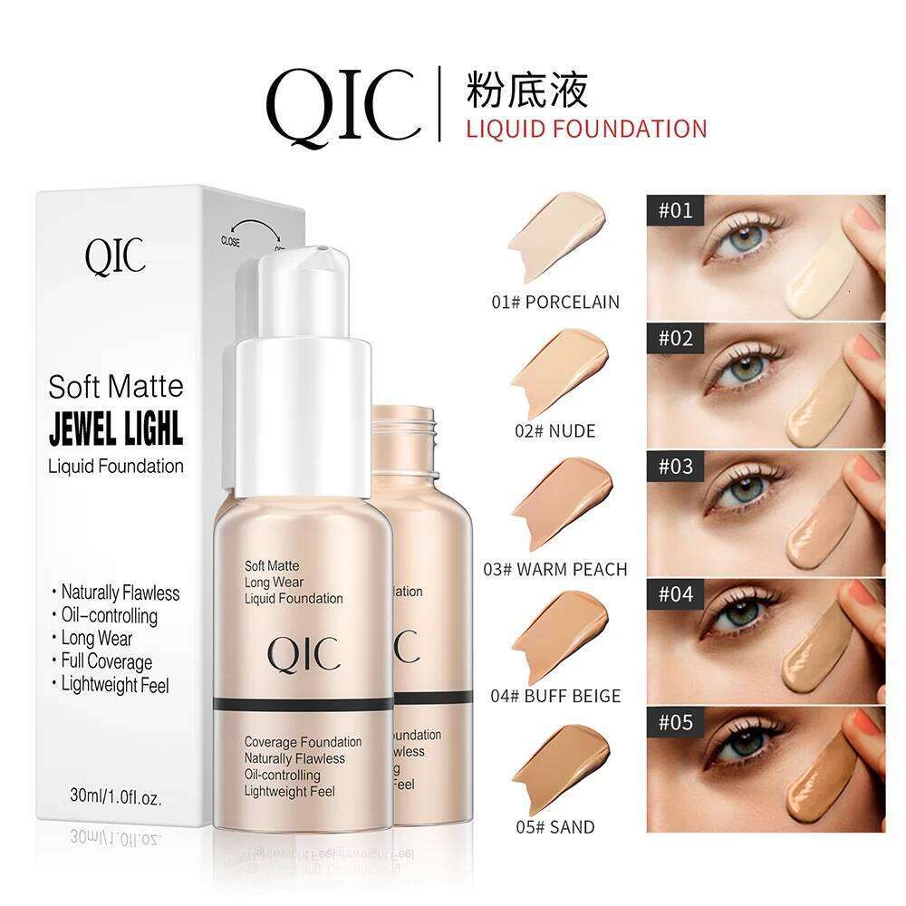 30ml Matte Makeup Foundation Professional Concealing Face Dark Circle Liquid Long-lasting Eye Corrector Cream Primer 26L0306