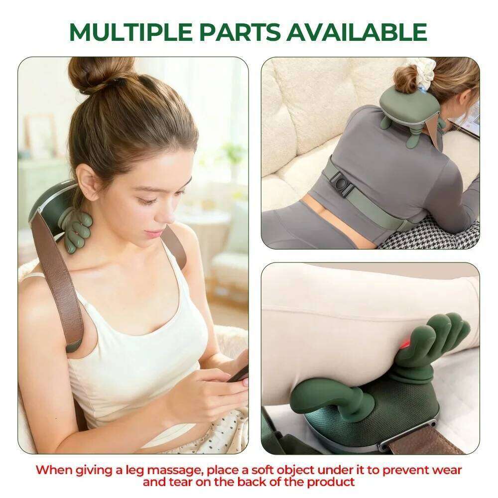 2026 Neck Cervical Shoulder Massager Trapezius Shiatsu Kneading MusclesBody Back Leg Massagers Pillow Relaxation 26Y0307
