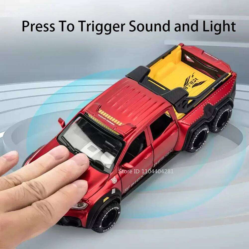 1:28 X-Class Exy 6X6 Miniature Models Diecast Cars Toy Doors Opened Sound Light Pull Back Off-road Vehicle Children's Toys Gifts Z260306
