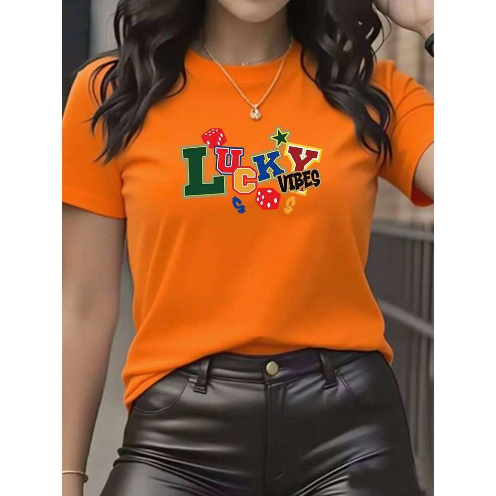 Women's T-shirt Fashion Printed Female Short Sleeve Classic Style Pullover Shirts Summer Clothing Y2k Top harajuku women clothes XJ260306 XJ26030