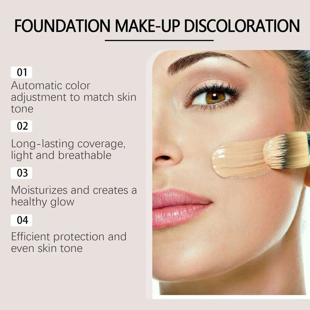 West Month Color Changing Face Matte Finish Moisturizing High Coverage Makeup Base Long-Lasting Waterproof Foundation 26L0306