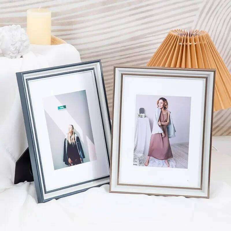 5-10 Inches Table High-level Light Luxury Desktop Photo Home Decoration Can Be Hung on The Wall Picture Frame H260306