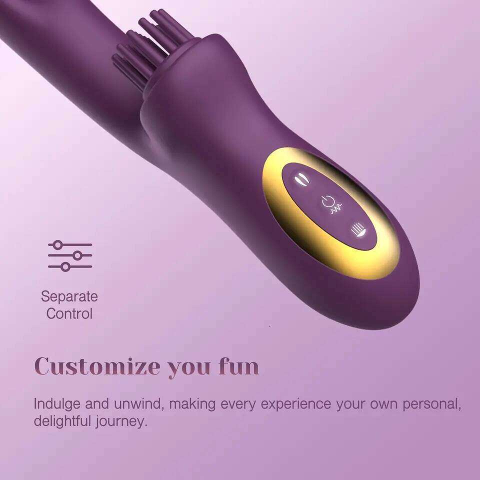 3 IN 1 Come-Hither Clitoral Tickling Rabbit Vibrator 10 Vibration Women Sex Toys for G Spot Clit Nipple Stimulation Masturbation 26L0305