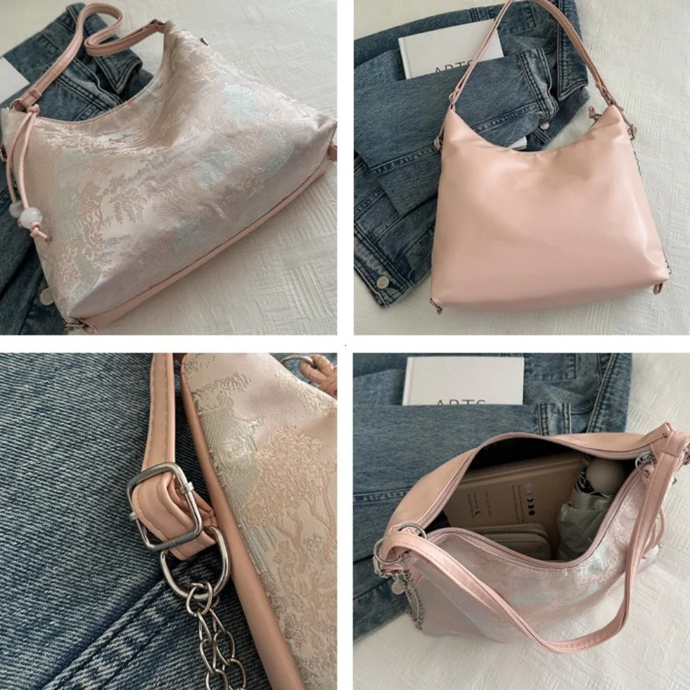Elegant Chinese Style Backpack Large Capacity Multipurpose Womens Shoulder Bag Exquisite Embroidery Ancient Underarm Travel 260307