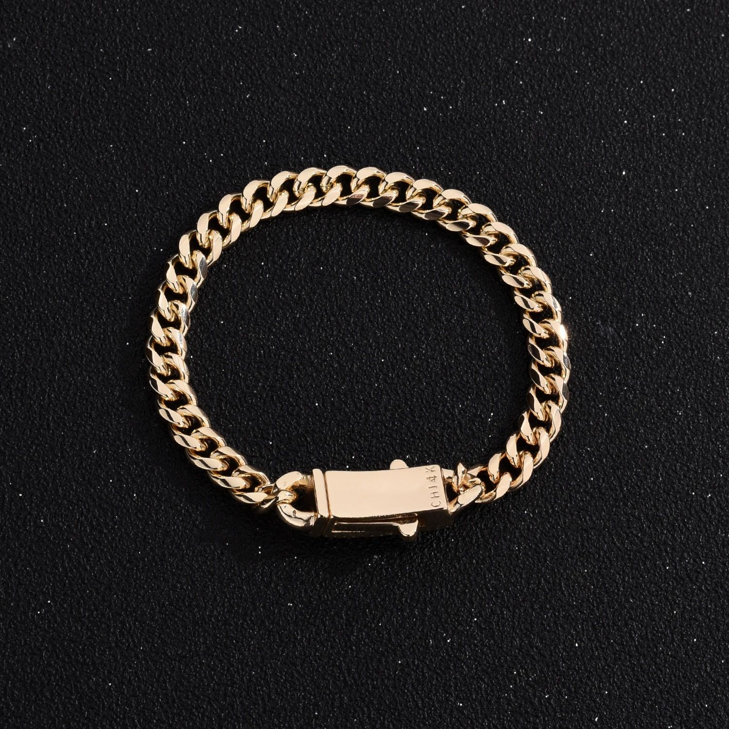 Monaco anklet 6mm Cuban chain womens anklet copper material electroplated 14k gold mens anklet length can be customized 260304