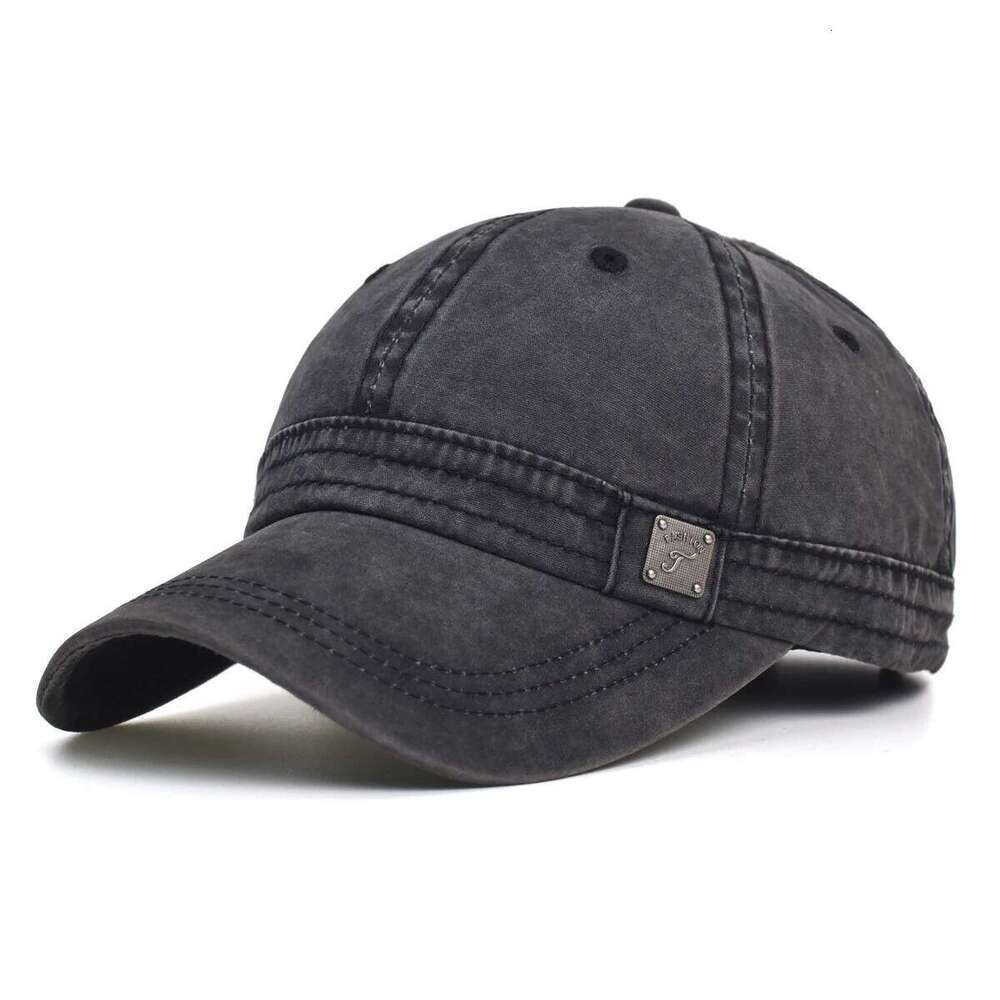 Washed Cotton Baseball Cap Men Women Casual Vintage Dad Hat Adjustable Trucker Style Low Profile Outdoor Y260304