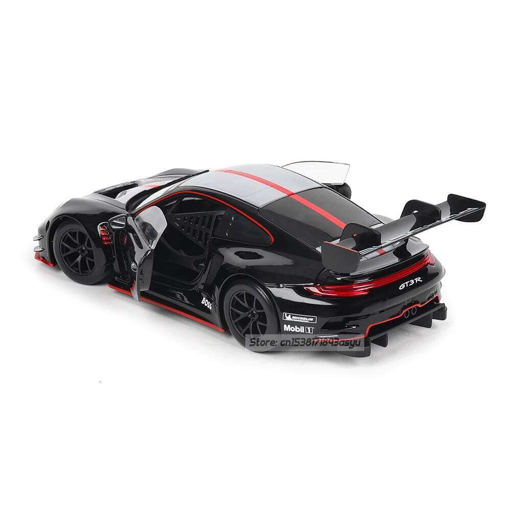 Bburago 1:24 Porsche 911 GT3 R racing edition casting Model Children Toy Boyfriend Gift Simulated Alloy Car Collection Z260306