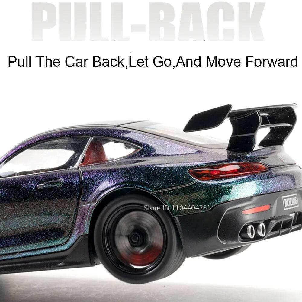 1:24 GT GLE350 Toys Miniature Models Diecast Cars Sound Light Pull Back 4 Doors Opened Front Wheel Steering Car Toy for Children Z260306