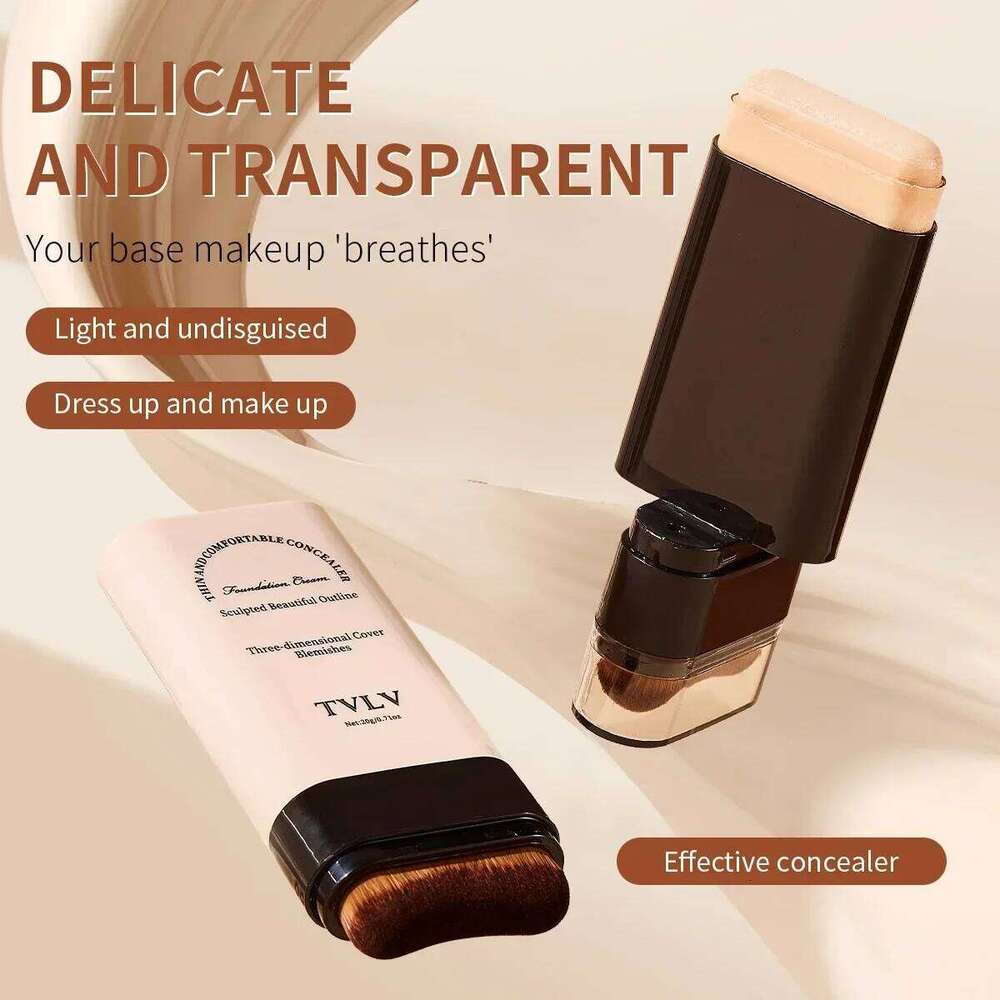TVLV eraser foundation make-up stick 20g, with brush to brighten skin liquid foundation, long-lasting makeup concealer 26L0306