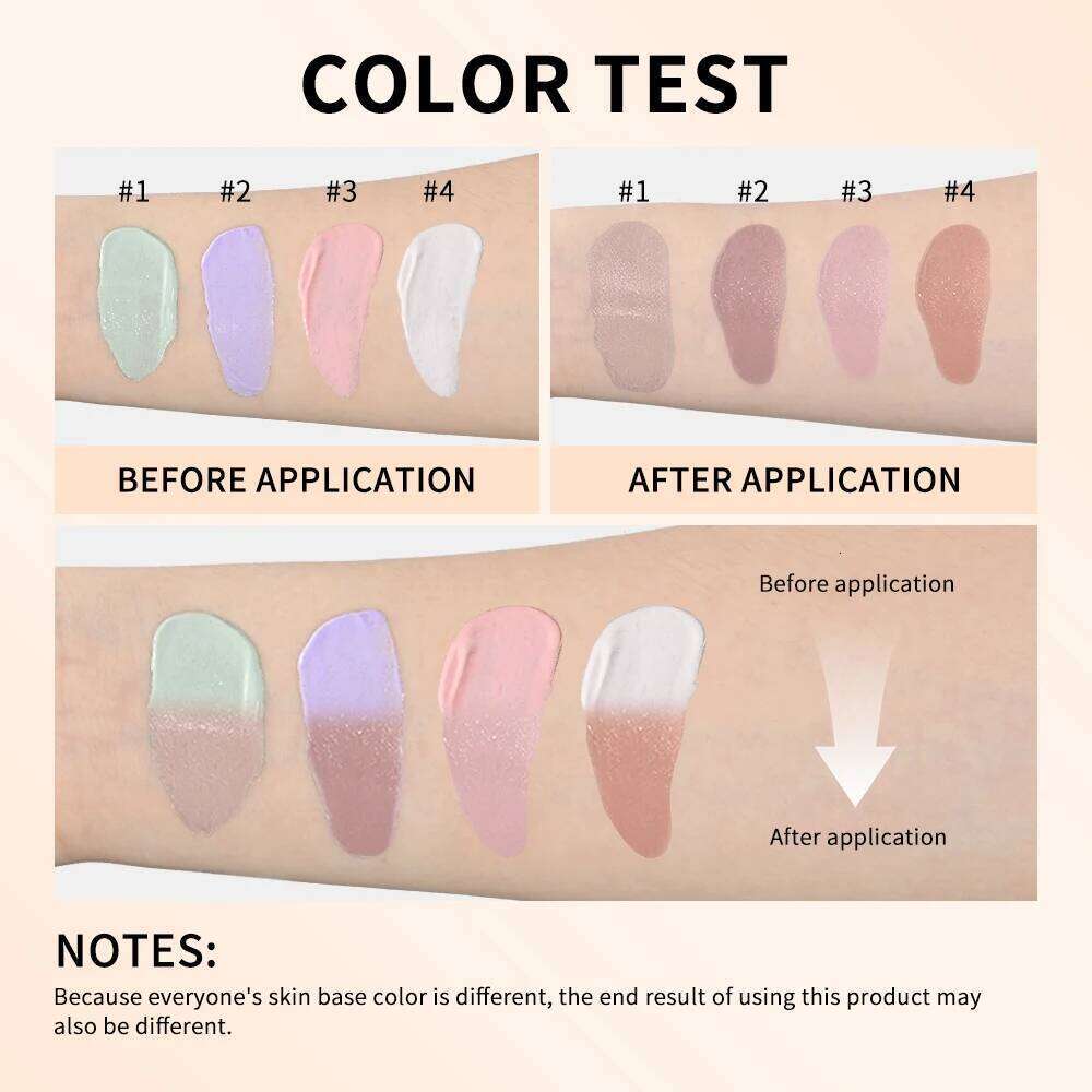Waterproof Color Changing Liquid Centella Korean High Coverage Foundation Cream For Face Base Makeup 26L0306