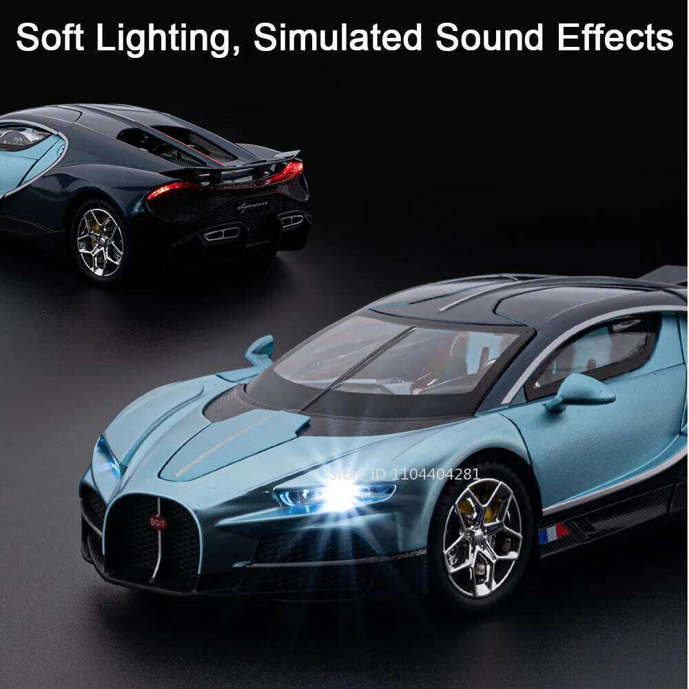 1:24 Tourbillon Valkyrie Miniature Toys Model Diecast Alloy Sport Car Front Wheel Steering Sound Light Pull Back Vehice Ornament Z260306