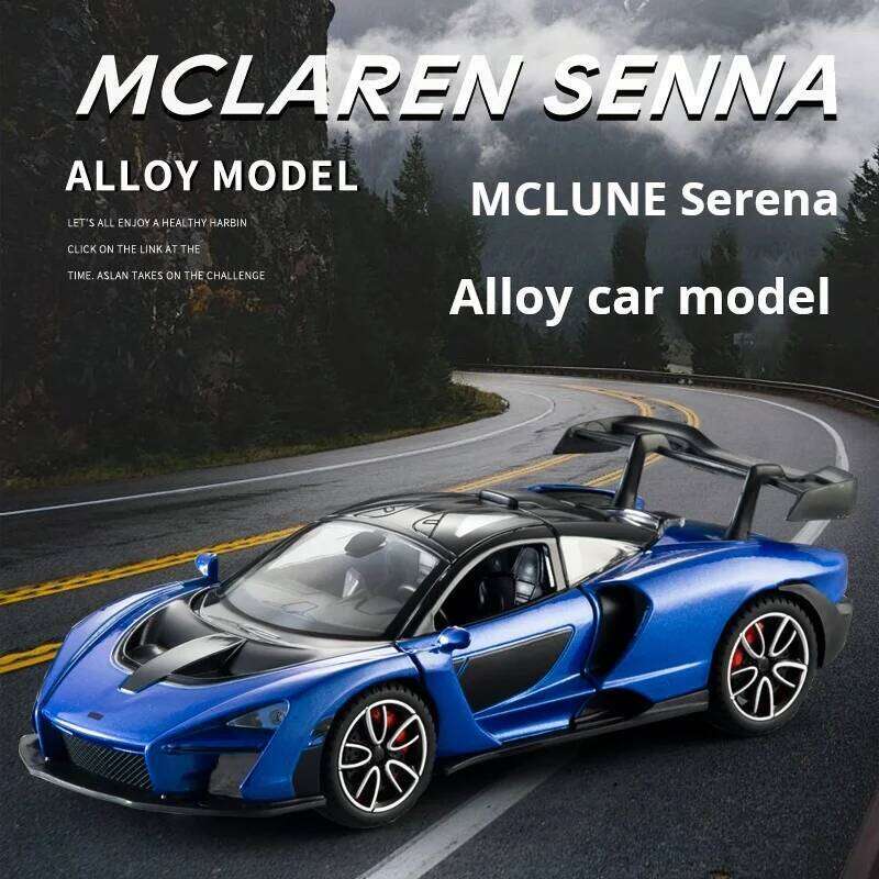 Exquisite 1:32 Die-cast Metal simulation McLaren Sport Alloy sound & light boys' toy gift Collection model car Z260306