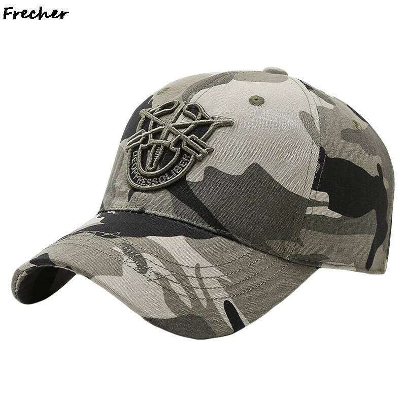 Men Embroidered Caps Summer Camouflage Fashion Baseball Cap Outdoor Sports Casquette Breathable Cotton Casual Gorras Visors Hats Y260304