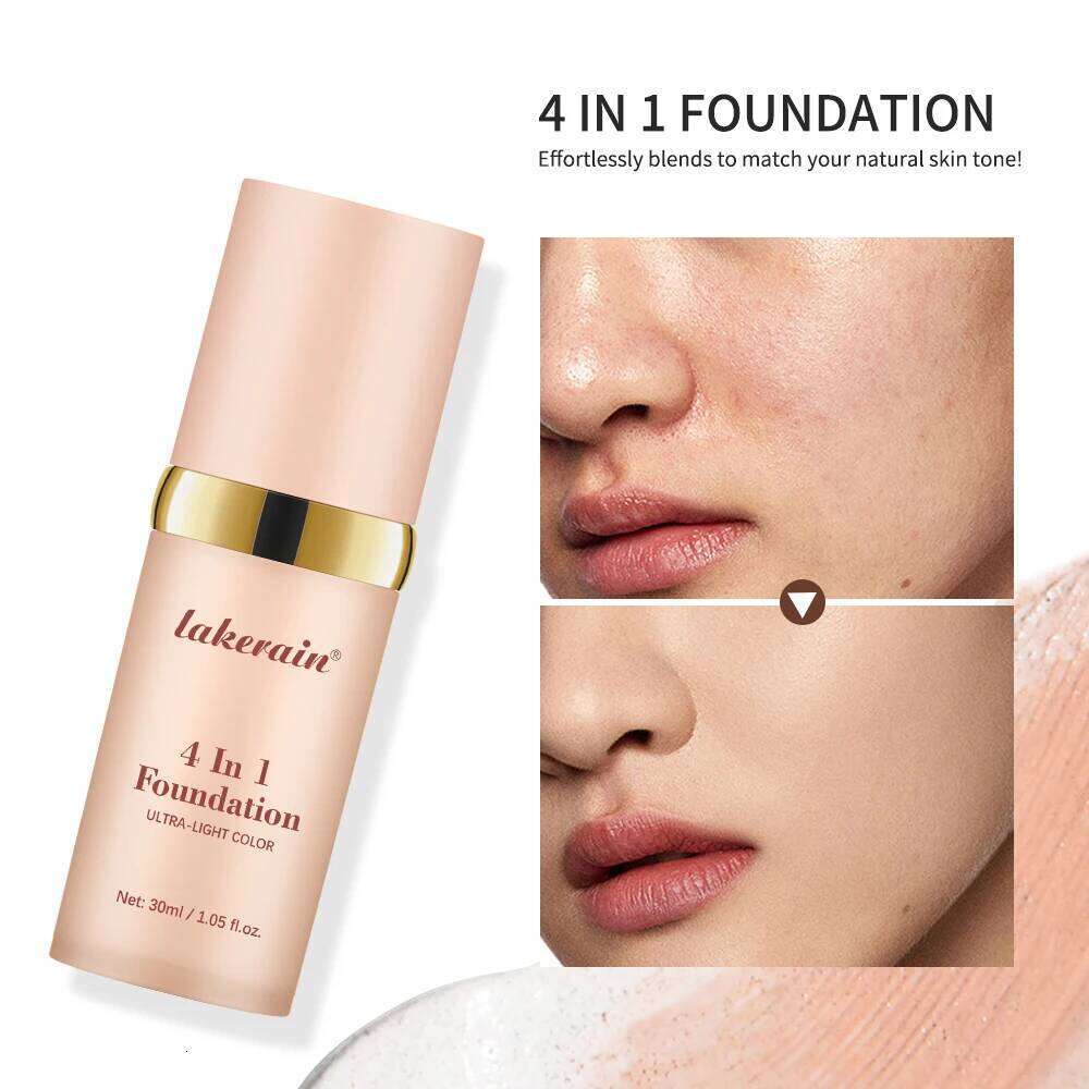 4 In 1 Color Changing Foundation Moisturizer Longwearing Waterproof Concealer Even Skin Toning Sunscreen Spf 30 Whitening Makeup 26Li0306