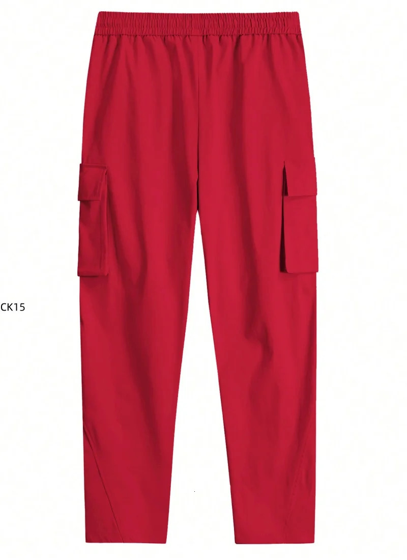 Mens Cargo Pants Multi-pocket Waterproof Wear-Resistant Casual Training Trousers Comfortable Breathable Overalls Clothing 260305