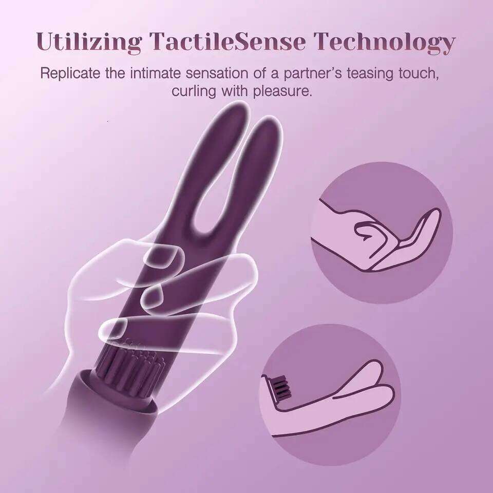 3 IN 1 Come-Hither Clitoral Tickling Rabbit Vibrator 10 Vibration Women Sex Toys for G Spot Clit Nipple Stimulation Masturbation 26L0305