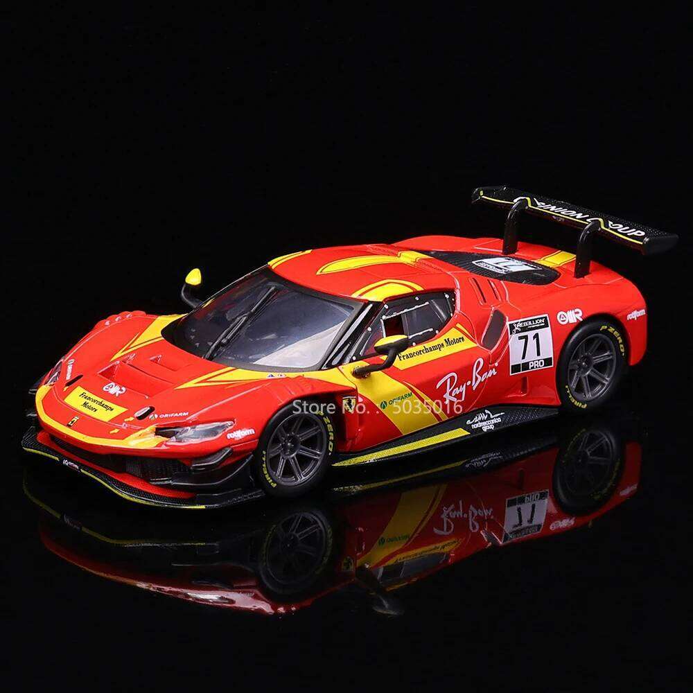 Bburago 1:43 Ferrari 296 gt3 2022 250 312p 812 488 racing simulation model alloy car toy male collection gift Z260307