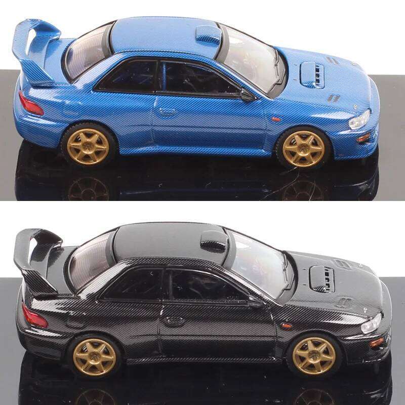 1/64 Scale Small Subaru Impreza 22B Sti Version GC8 Rally Base Sports Car Model Diecasts & Toy Vehicles Hobby Japan HJ64 Replica Z260306