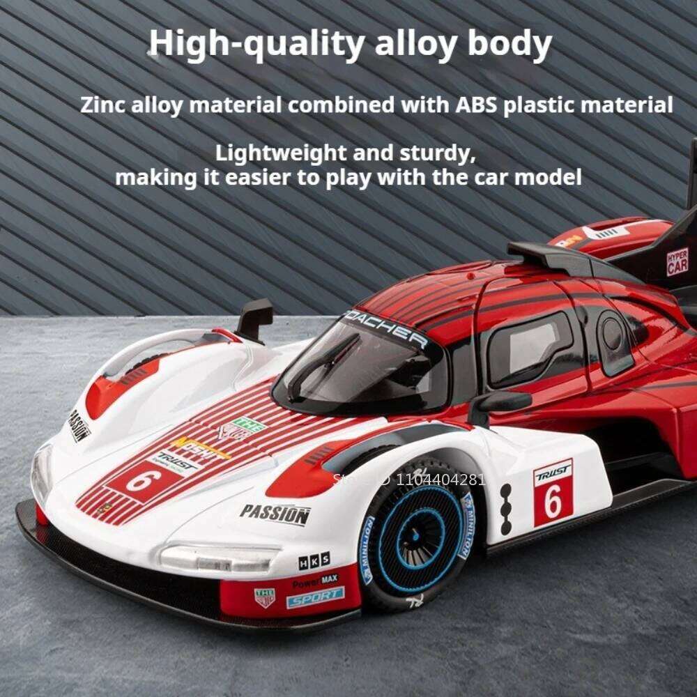1:22 Scale 963 MC20 Miniature Alloy Sports Car Diecast Model Toys Sound Light Pull Back Doors Opened Vehices Desktop Decoration Z260306