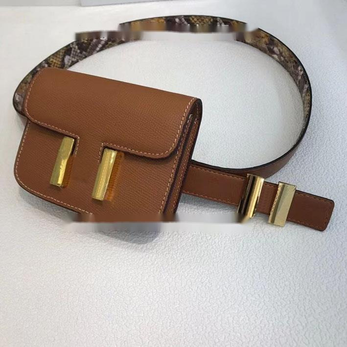 Waist Bags Womens high quality waist bag fashion unique belt and satchel combination designer bag real leather palmprint lipstick mobile phone zero