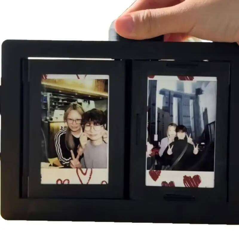 1 Pc Rotatable Idol Photocard Frame - Kpop Picture Display Stand Desk Accessory Room Desktop Decor Photo Holder H260306