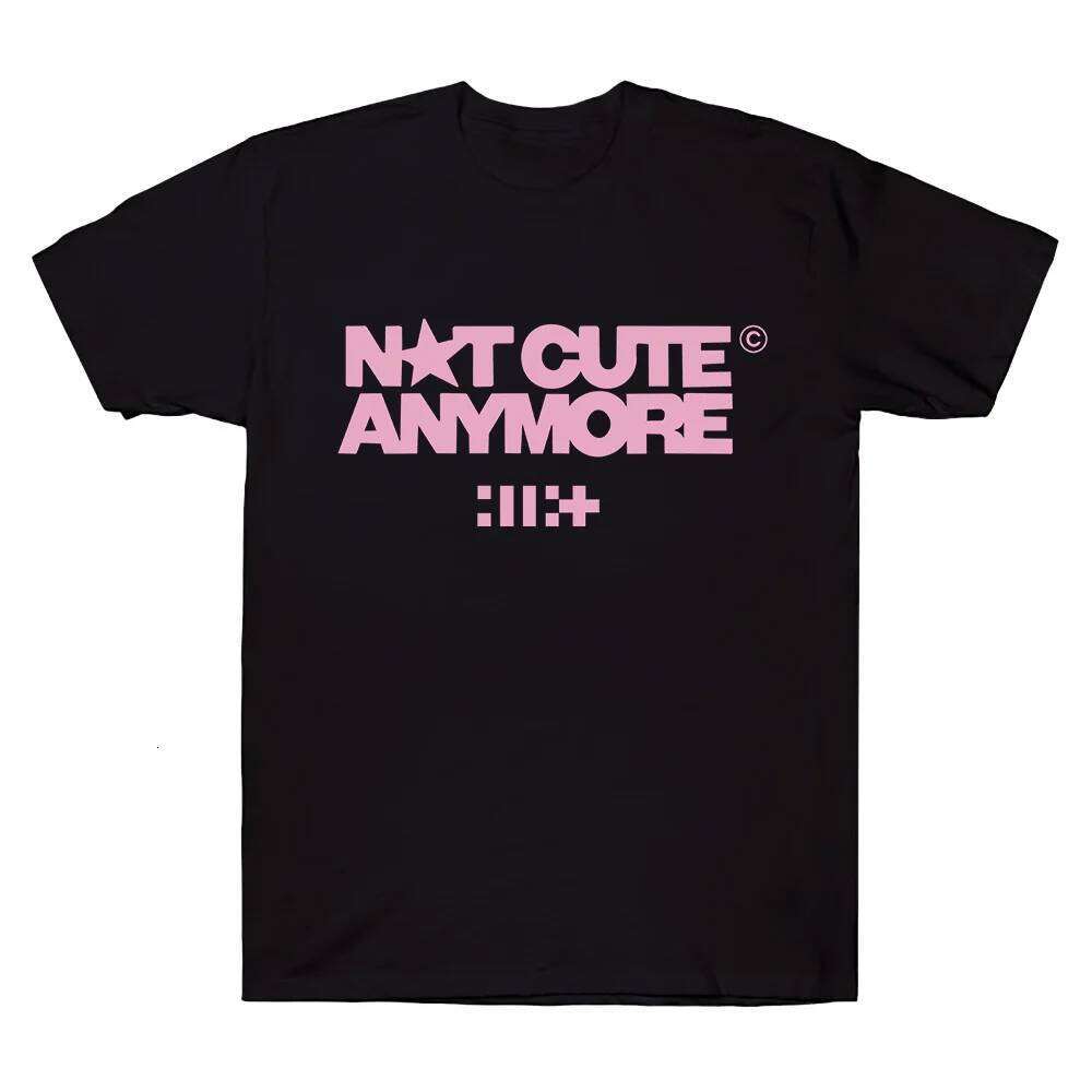 Not Cute Anymore Album T Shirts ILLIT Girl Band T-shirt Korean Fashion Summer Women Men Short Sleeve Casual Cotton Y2K Tee XJ260306