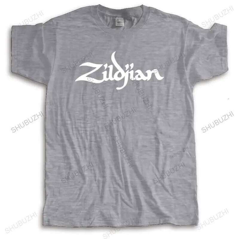 new fashion High Quality t-shirt men crew neck tees ZILDJIAN CYMBALS DRUMS Cotton summer Short Sleeve Drop Shipping XJ260306