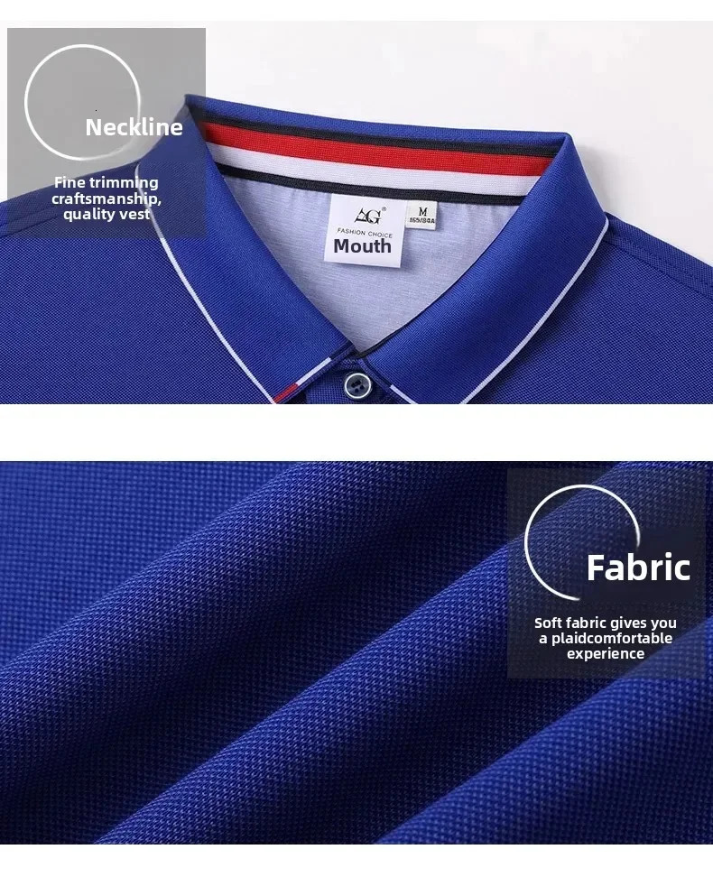 Summer Casual Loose Fit Short Sleeve Polo Shirts Customizable Corporate Printed Work Uniforms for Men And Women 260304