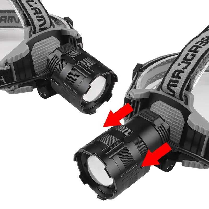 New XHP160 Headlamp TYPE-C Charging High-Intensity Display Headlamp 30W White Laser Headlamp H260307