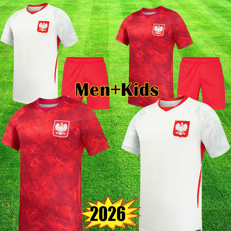 2026 LEWANDOWSKI Poland Soccer Jerseys FRANKOWSKI Polonia football shirts26 27 KRYCHOWIAK GROSICKI Zielinski MILIK ZIELINSKI Szymanski Polish Men kids kit
