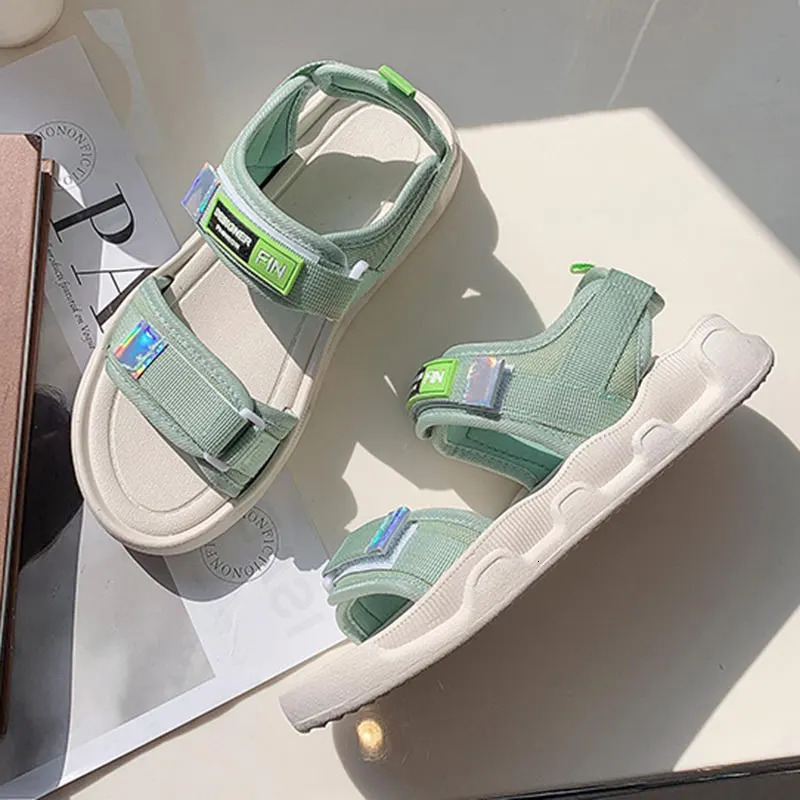 Womens Sandals Fashion Thick Soled Non Slip Comfortable Outer Wear Seaside Sandalias for Summer Buckle Strap Beach 260306