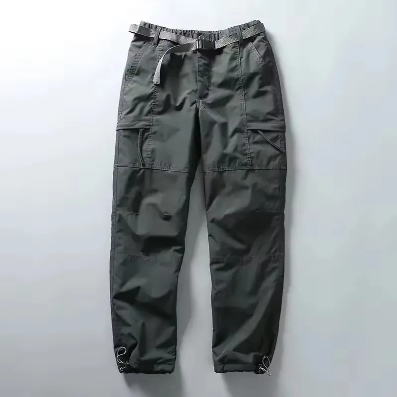 Tooling Pants Thick Waterproof Fleece Cargo Pants Men Women Winter Outdoor Multi-pockets Loose Straight Overall Long Trousers 260304
