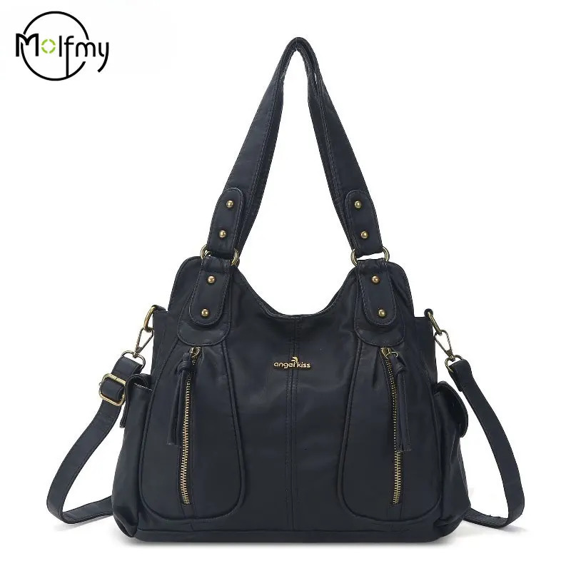 Angelkiss Womens Fashion Handbag Large Capacity Shoulder Tote Top-Handle Multifunctional Satchel Lady Hobos Shopping Purse 260303