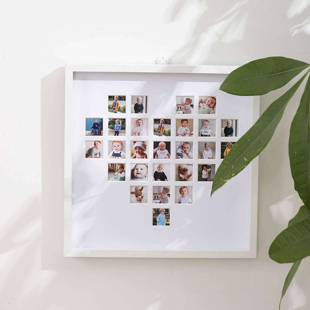 1 PC white baby love milestone frame photo mark - put * 1.18 children birthday Thanksgiving gift decoration in pictures H260306