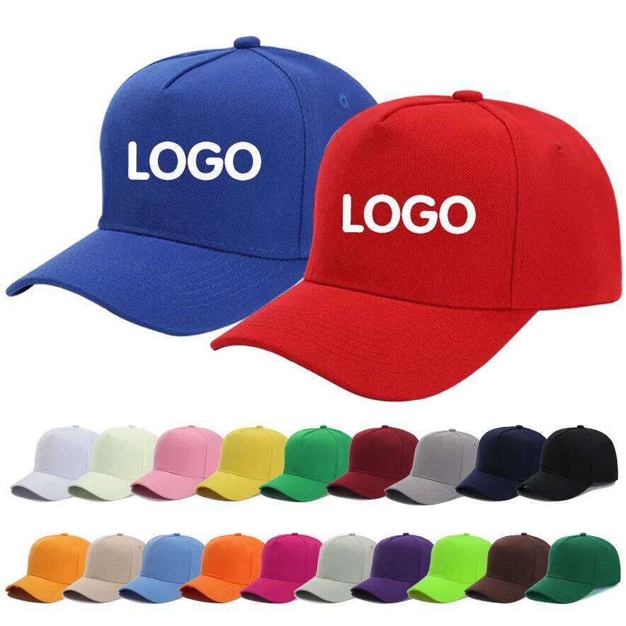 5 Panel Solid Color Basball Cap Women Custom Logo Men Casual Sports Hat Adjustable Hip Hop Snapback Golf Dad Hats Y260304