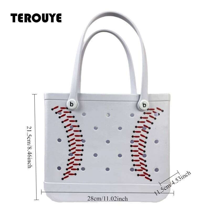1Pcs EVA Beach Bag Large Capacity Waterproof Mesh Tote Portable Travel Sports Gear Organizer With Wear-Resistant TEROUYE