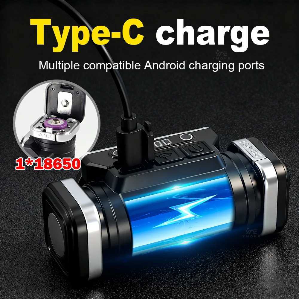 10000LM Ultra Bright LED Headlamp Motion Sensor Headlight 18650 EDC Head Led Light USB Rechargeable Lamp Outdoor Camping Running H260307