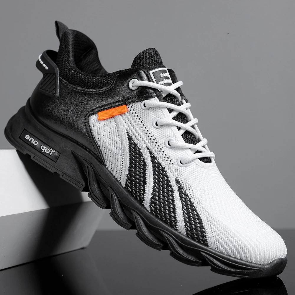 Fashion Men Sneakers Mesh Casual Shoes Lac-up Men Shoes Lightweight Vulcanize Shoes Walking Sneakers Zapatillas Hombre 260228